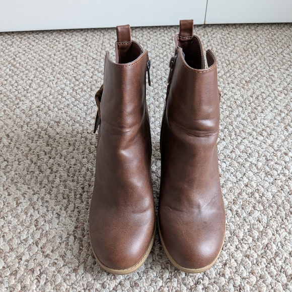 Target Brown Ankle Boots with Bow Detail Size 8.5 NWOT - Picture 3 of 8